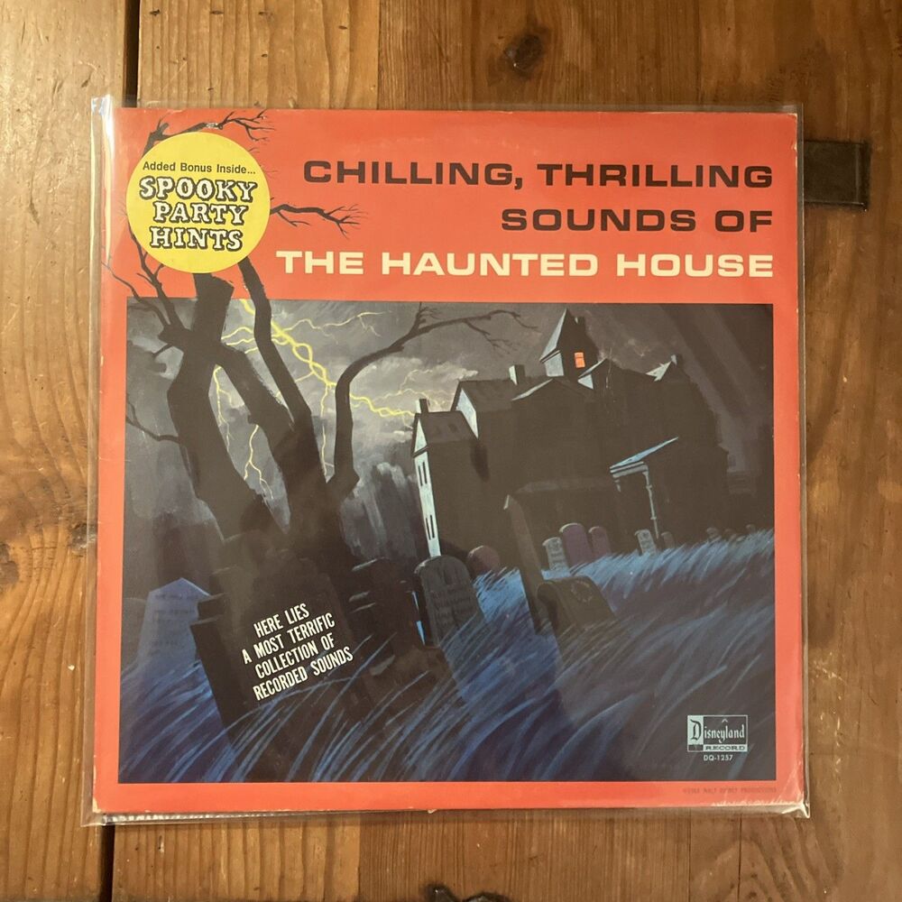 Chilling, Thrilling Sounds Of The Haunted House LP 1973 Disneyland Ultrasonic